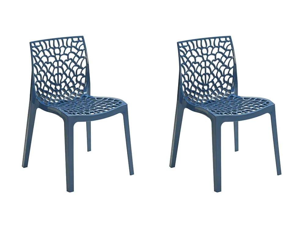 Set 2 stapelbare stoelen DIADEME-Prussisch blauw-Koop online