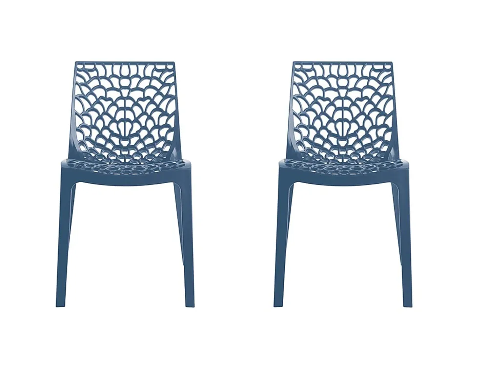Set 2 stapelbare stoelen DIADEME-Prussisch blauw-Koop online