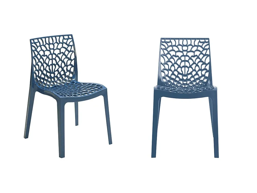 Set 2 stapelbare stoelen DIADEME-Prussisch blauw-Koop online