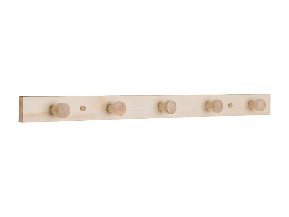 Porte-Manteau Murale Abano, Marron, 70x1,5x5 cm, EPIKASA