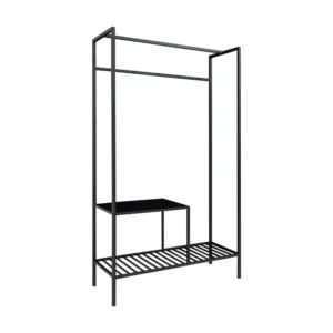 Porte-Manteau sur Pied Vita, Noir, 38x101x170 cm, EPIKASA