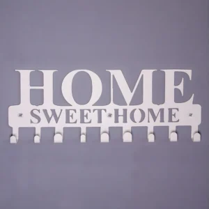 Muurhangers Home Sweet Home 2 - Wit - 29x0,20x13 cm - EPIKASA