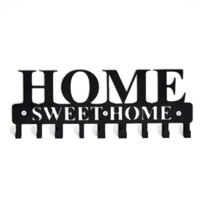 Muurhangers Home Sweet Home 1 - Zwart - 29x2x13 cm - EPIKASA