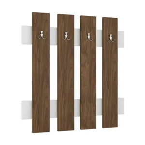 Porte-Manteau Murale Morena, Noyer, 72x4x72 cm, EPIKASA