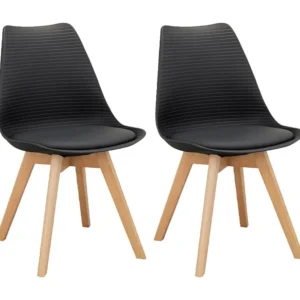 Eetkamerstoel 2 PK Zwart Loft24