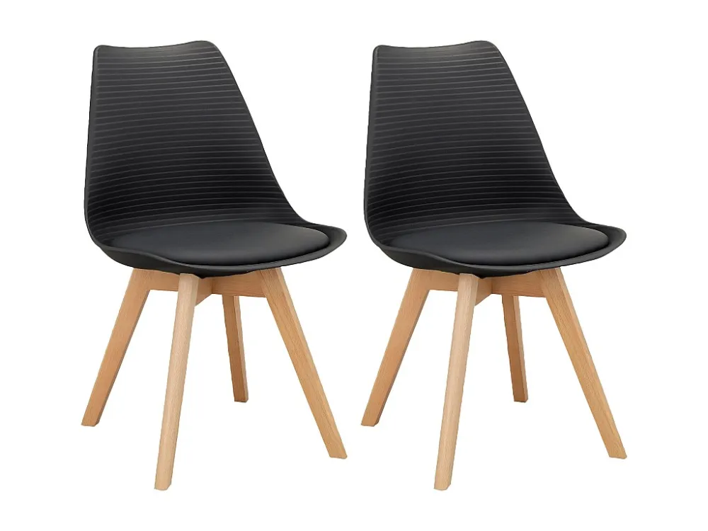 Eetkamerstoel 2 PK Zwart Loft24
