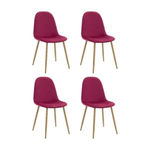 Stoel 4 PK Bordeaux Loft24