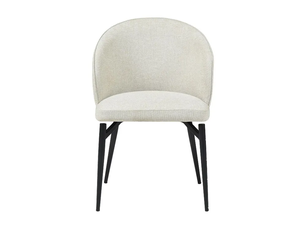 Set van 2 stoelen van stof en metaal - Crèmewit - GILONA van Pascal MORABITO Maison Céphy