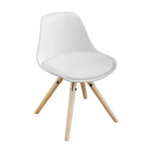 SoBuy FST46-W Kinderstoel Comfortabele Krukje Kinderfauteuil met Hoogwaardige Gestoffeerde Zitting Kruk Zithoogte 35cm - Wit