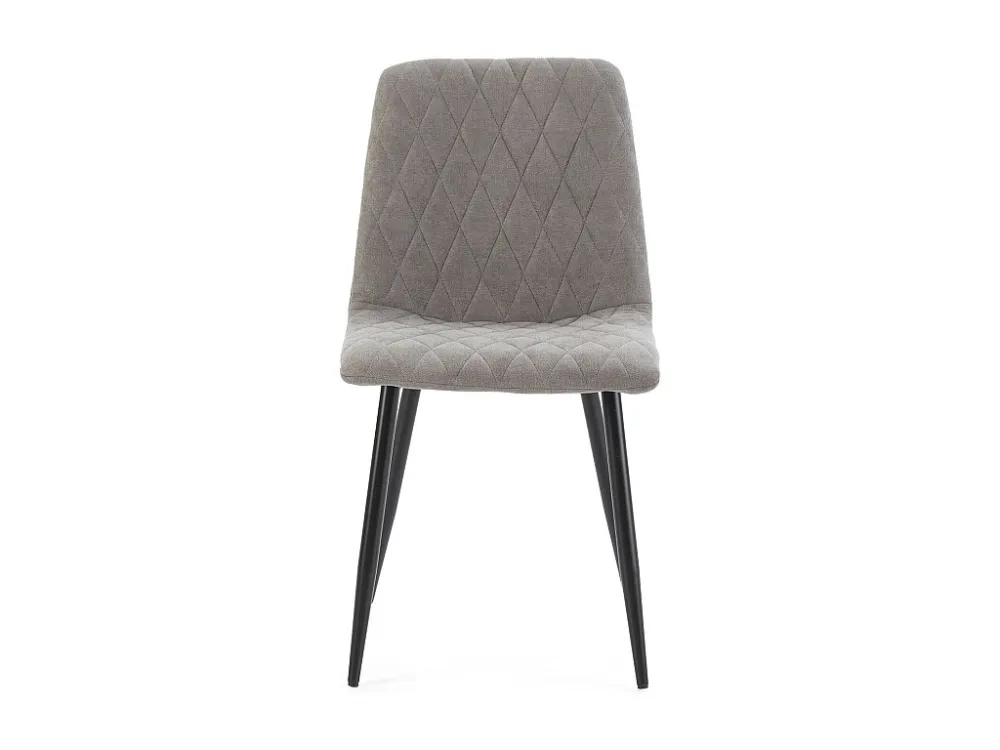 Pak 4 stoelen April gestoffeerd grijze stof. VS Venta-stock