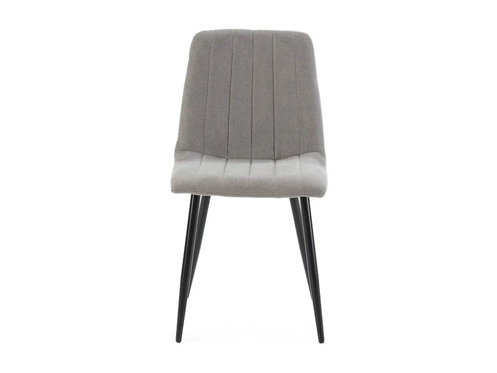 Pak 4 stoelen Sagi gestoffeerd grijze stof. VS Venta-stock