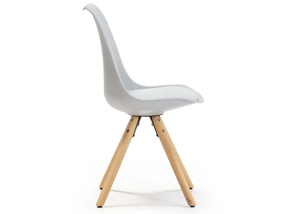 Set van 2 eetkamerstoelen Jeff Nordic Style Grijs, 54 x 49 x 84 cm VS Venta-stock