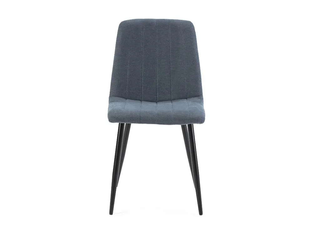Set van 4 stoelen Sagi bekleed met blauwe stof. VS Venta-stock