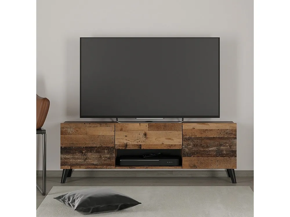 Tv-meubel 2 deuren 1 lade Brighton 2 - L140 cm x 46,5 cm Calicosy