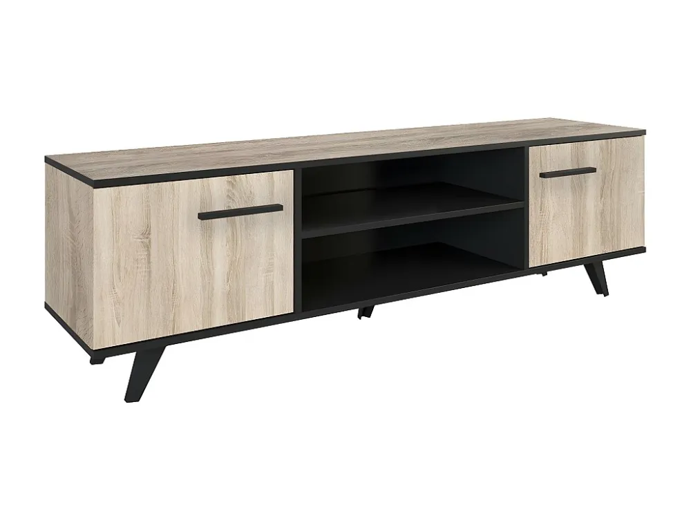 TV-meubel met 2 deuren en 2 nissen, 151,4 cm - Wayne Calicosy