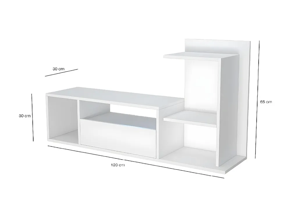 Sabrina TV-Meubel, Wit, 150x22x25 cm, EPIKASA