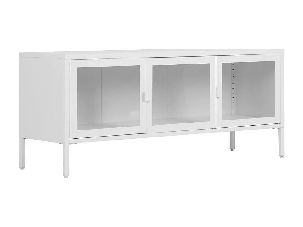 TV-Meubel Brisbane, Wit, 130x40x55 cm, EPIKASA