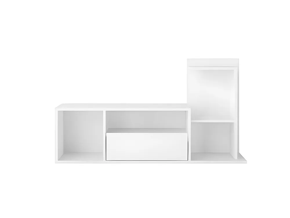 Sumatra TV-Meubel, Wit, 150x22x25 cm, EPIKASA Homemania