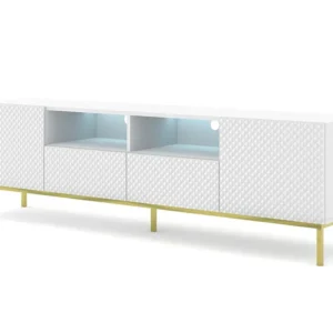 TV-meubel RAVENNA C 200 cm 2D2S glanzend wit Homlando
