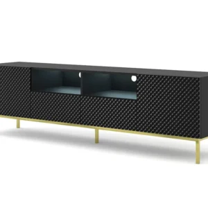 TV-meubel RAVENNA C 200 cm 2D2S glanzend zwart Homlando