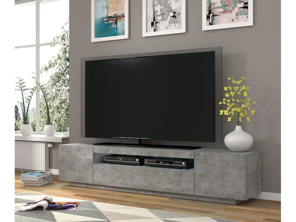 Tv Meubel AURA RTV200 3D 200x37x42 Grijs