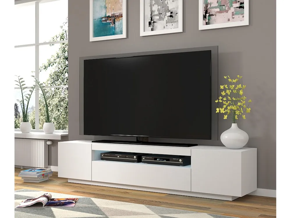 Tv Meubel AURA RTV200 3D 200x37x42 Wit