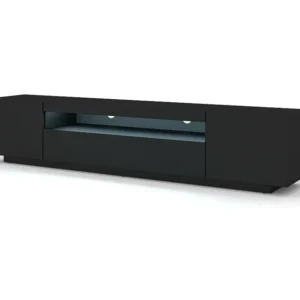 Tv Meubel AURA RTV200 3D 200x37x42 Zwart