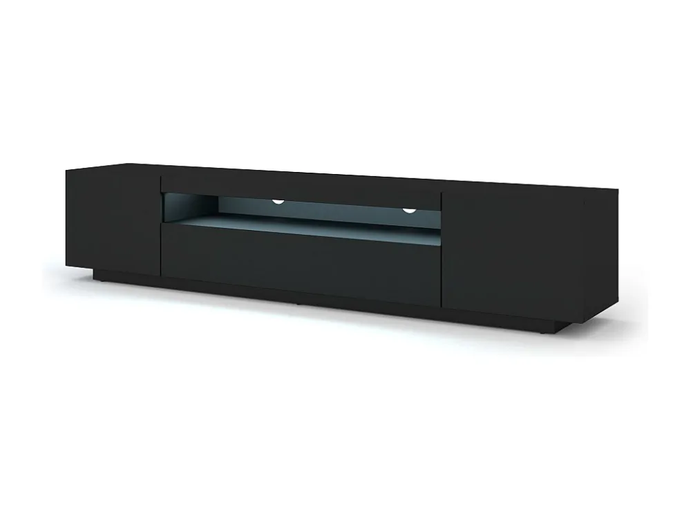 Tv Meubel AURA RTV200 3D 200x37x42 Zwart