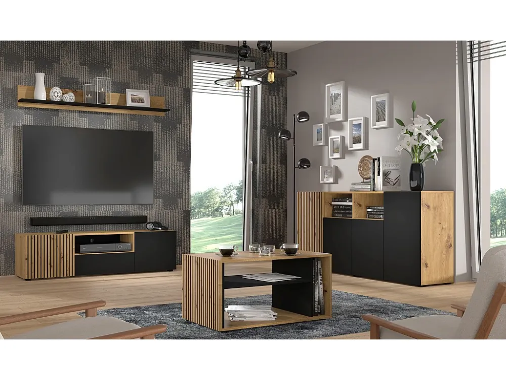 Tv Meubel AURIS RTV150 3D 150x42x42 Beige