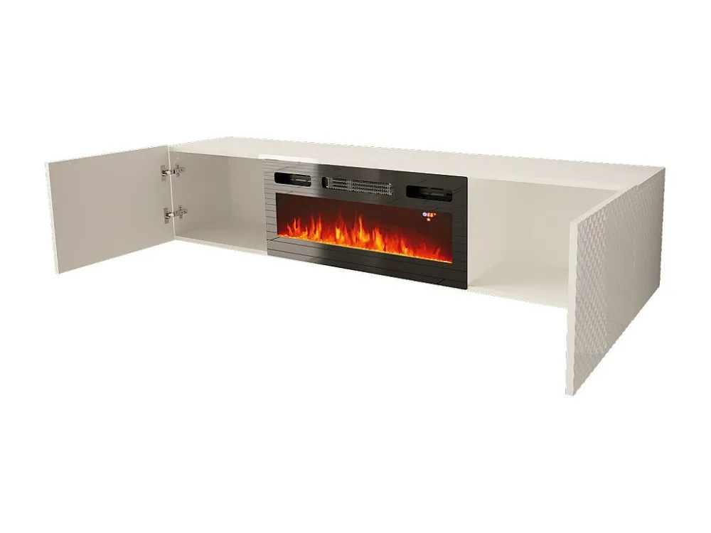 Tv Meubel CARBON RTV180 2D 180x35x38 Wit