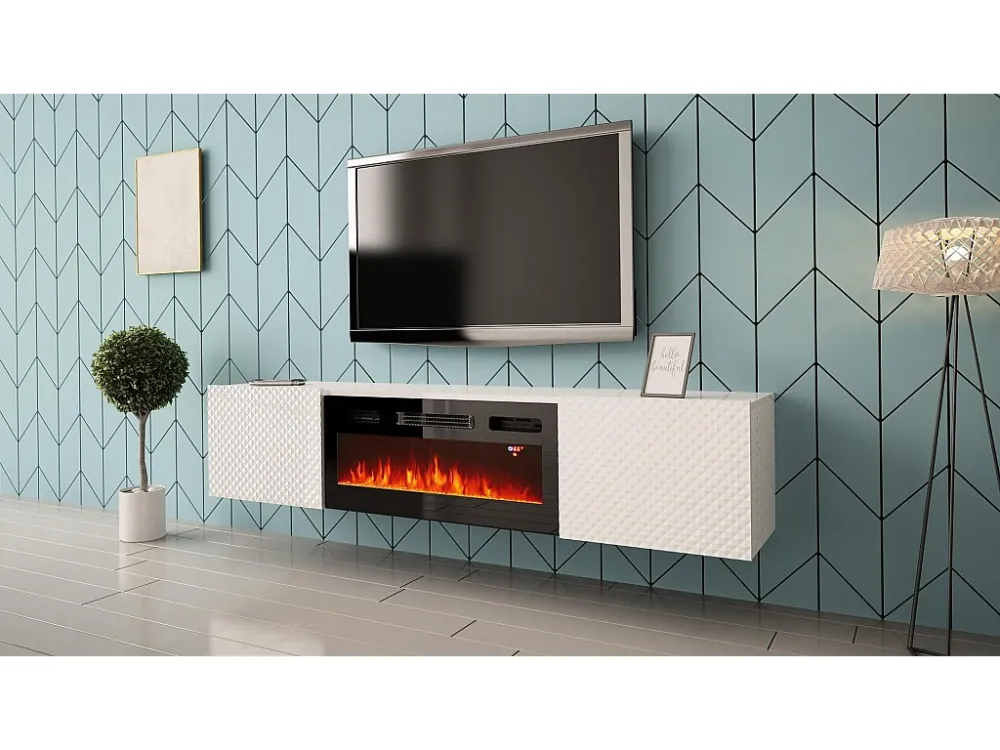 Tv Meubel CARBON RTV180 2D 180x35x38 Wit