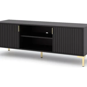 Tv Meubel FLINN RTV140 2D 140x40x50 Zwart