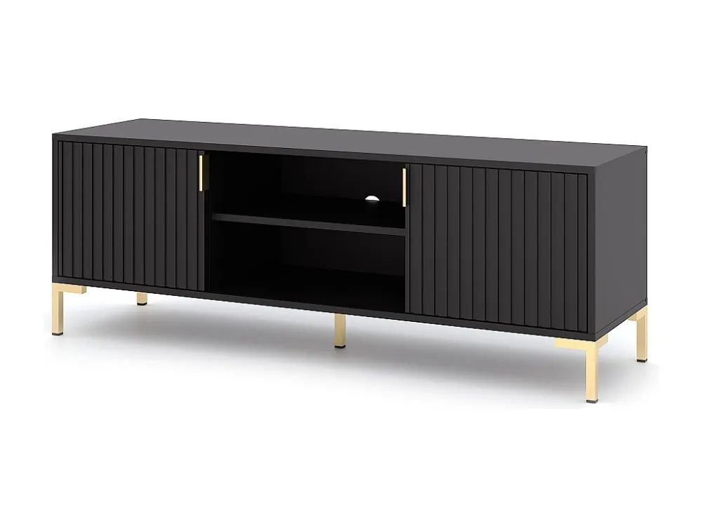 Tv Meubel FLINN RTV140 2D 140x40x50 Zwart