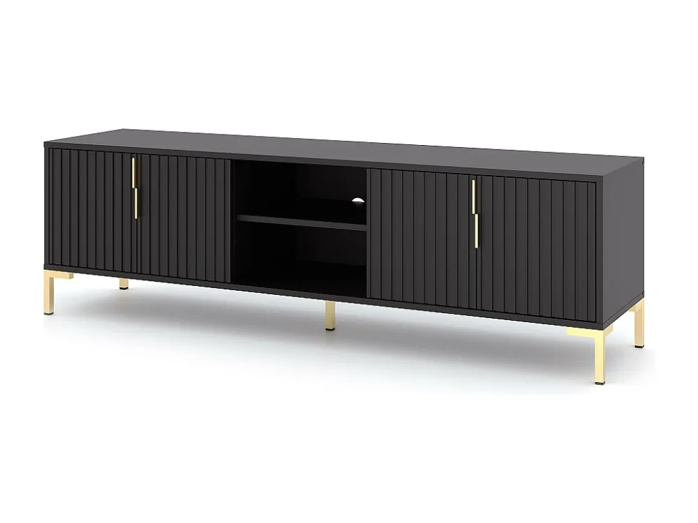 Tv Meubel FLINN RTV165 4D 165x40x50 Zwart