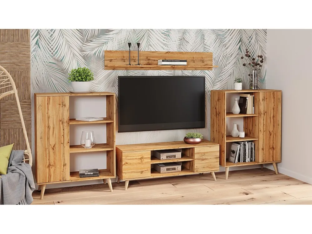 Tv Meubel FOCUS RTV155 2D 155x40x48 Natuurlijk