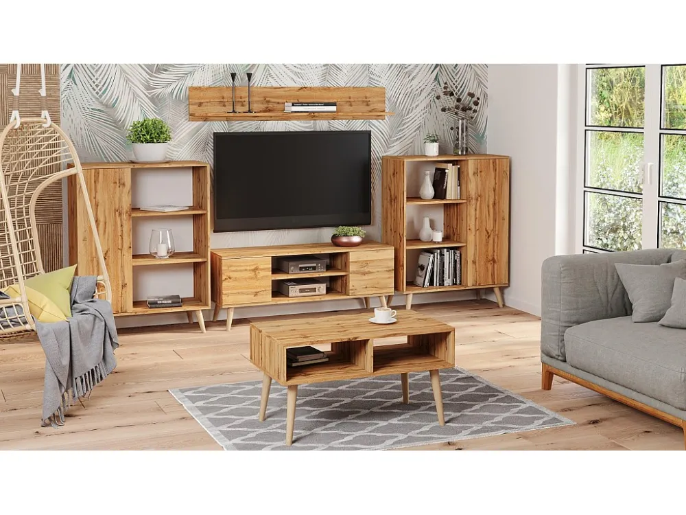 Tv Meubel FOCUS RTV155 2D 155x40x48 Natuurlijk