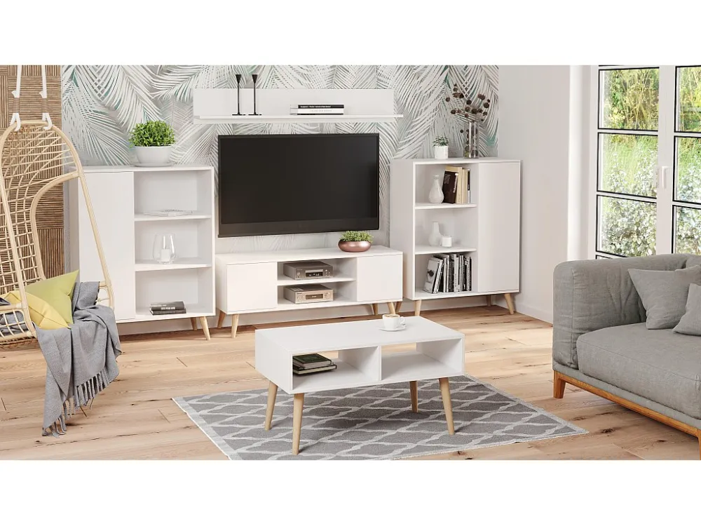 Tv Meubel FOCUS RTV155 2D 155x40x48 Wit