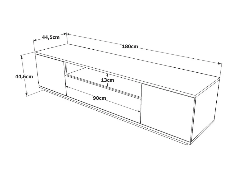 Tv Meubel FUTURE RTV180 3D 180x45x45 Grijs
