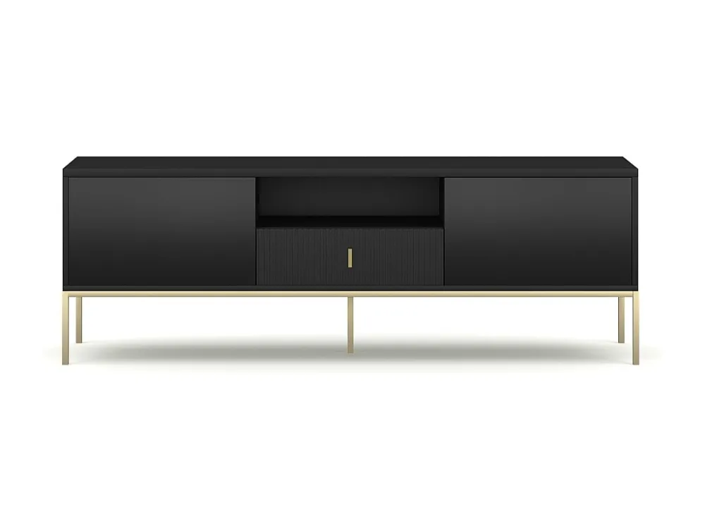 Tv Meubel MAGGIORE RTV154 2D1D 154x39x53 Zwart