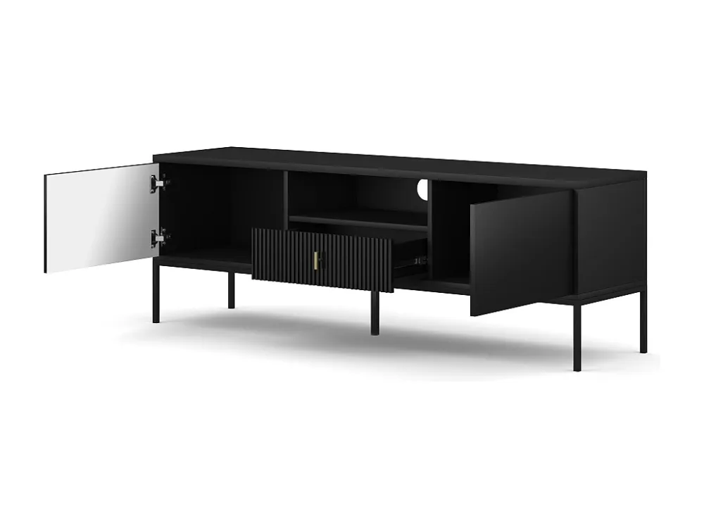 Tv Meubel MAGGIORE RTV154 2D1D 154x39x53 Zwart