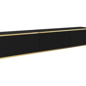 Tv Meubel ORO MDF RTV175 3D 175x32x30 Zwart