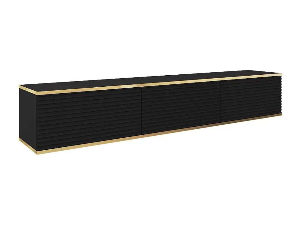 Tv Meubel ORO MDF RTV175 3D 175x32x30 Zwart