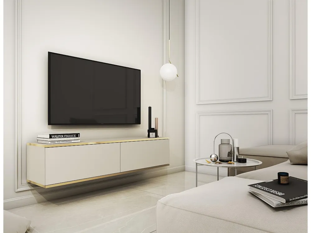 Tv Meubel ORO RTV135 2D 135x32x30 Beige