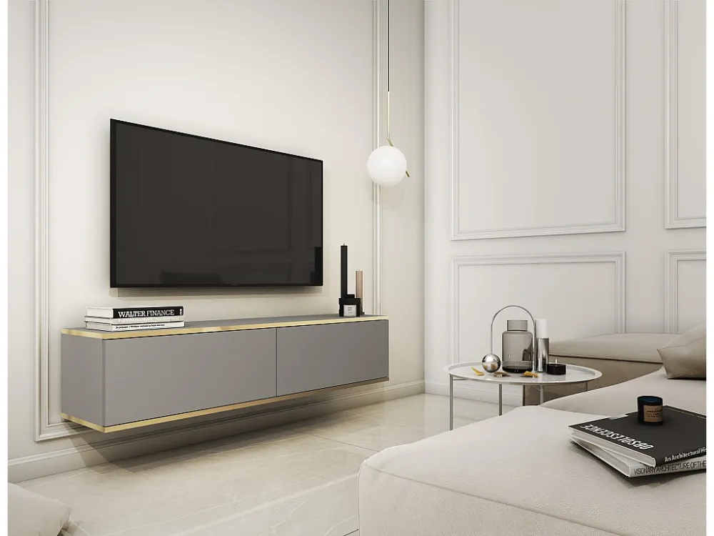 Tv Meubel ORO RTV135 2D 135x32x30 Grijs