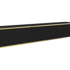 Tv Meubel ORO RTV175 3D 175x32x30 Zwart