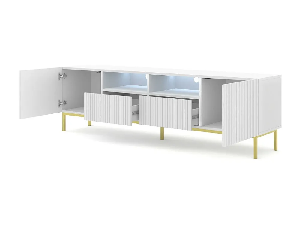 Tv Meubel RAVENNA CCK RTV200 2D2D 200x42x58 Wit