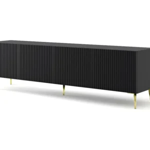 Tv Meubel RAVENNA B RTV200 4D 200x42x56 Zwart