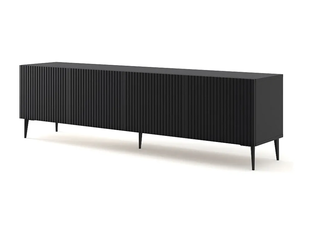 Tv Meubel RAVENNA B RTV200 4D 200x42x56 Zwart