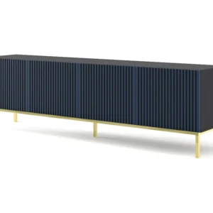 Tv Meubel RAVENNA F RTV200 4D 200x42x58 Zwart