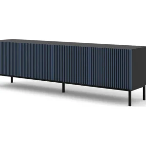 Tv Meubel RAVENNA F RTV200 4D 200x42x58 Zwart